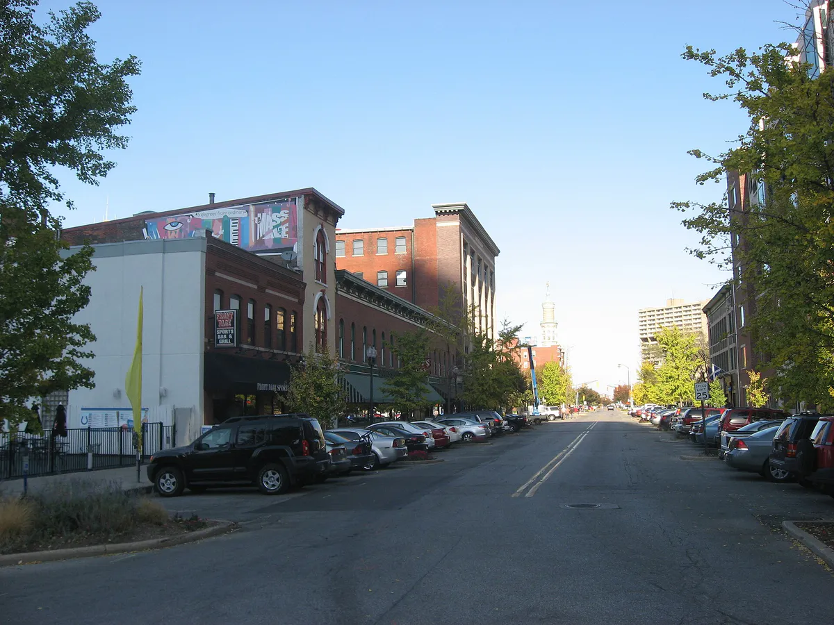 Massachusetts Avenue Commercial District in Indianapolis, Indiana