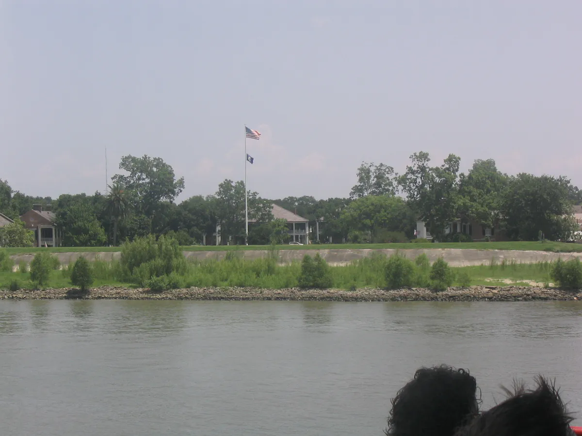 Jackson Barracks from River June 2005, Mississippi
