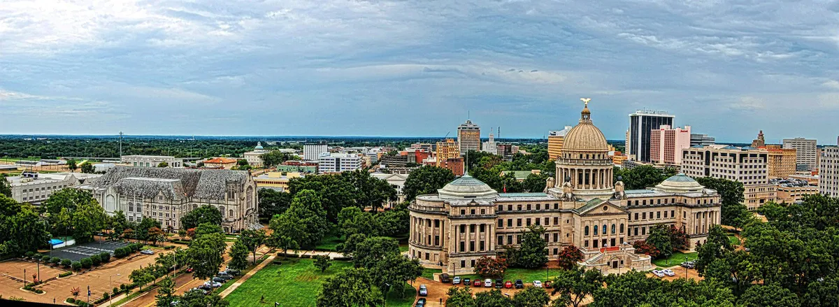 JacksonMS Downtown Panorama, Mississippi