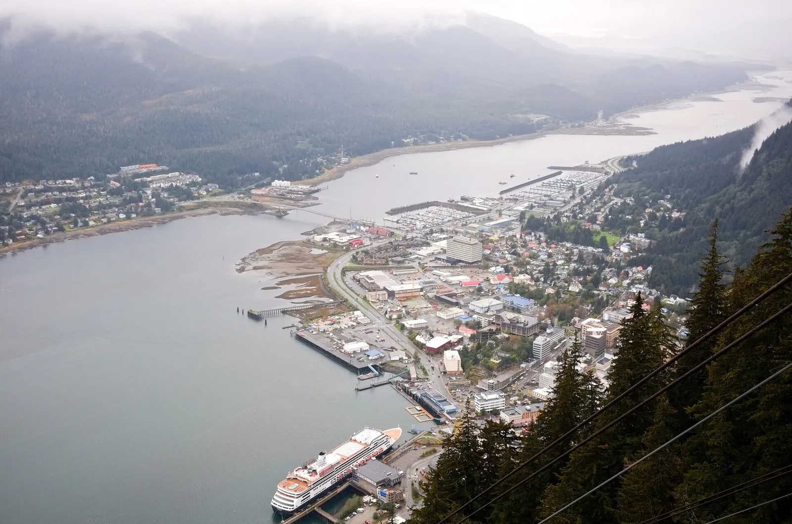 Downtown Juneau and Douglas Island, Alaska