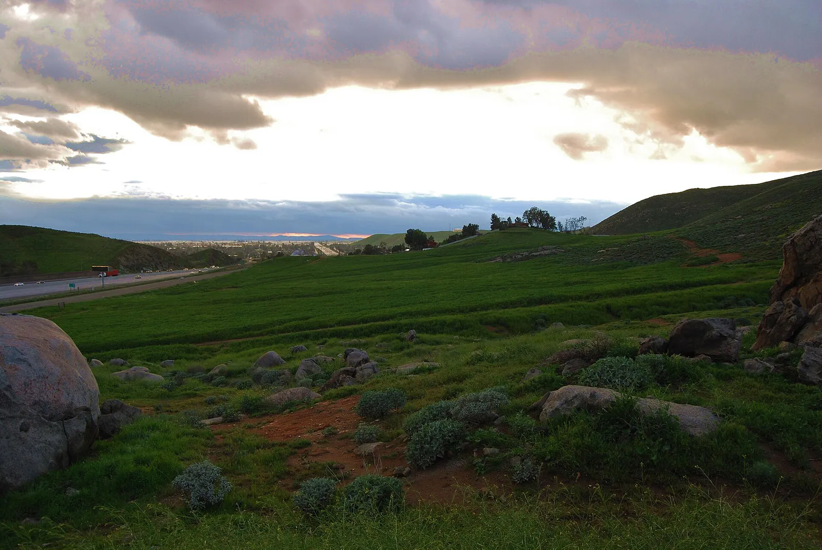 Jurupa Mountains scenery in Jurupa Valley, California