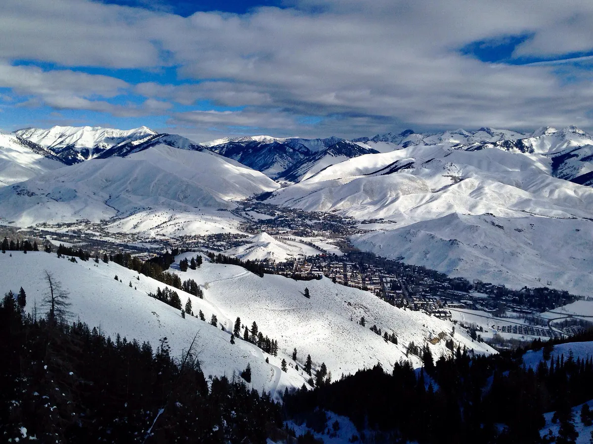 Ketchum Sun Valley in winter, Idaho