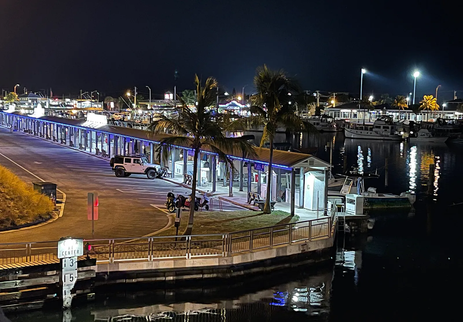 Garrison Bight Marina at Night - Key West Florida August 2022