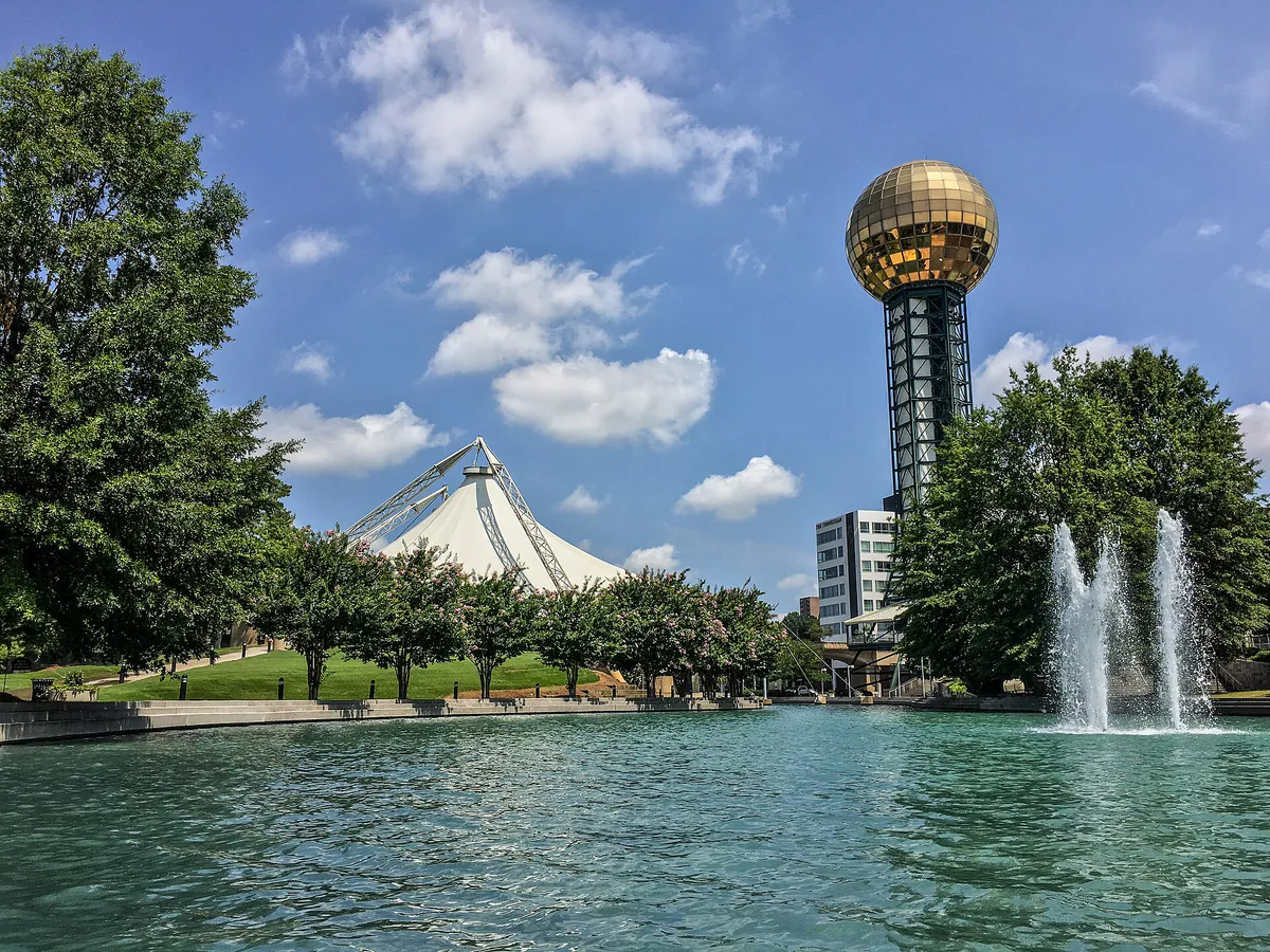 Worlds fair park knox in Knoxville, Tennessee
