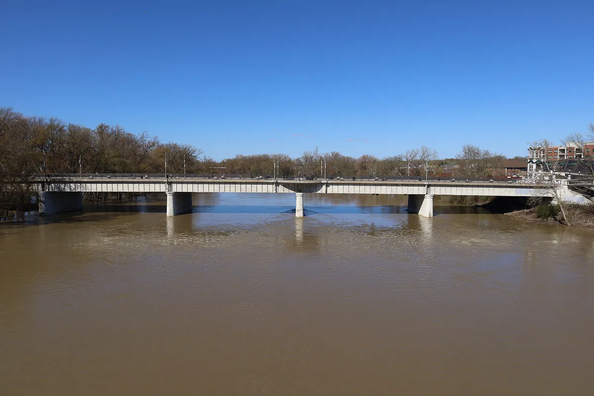 John T. Myers Pedestrian Bridge 2024a in Lafayette, Indiana