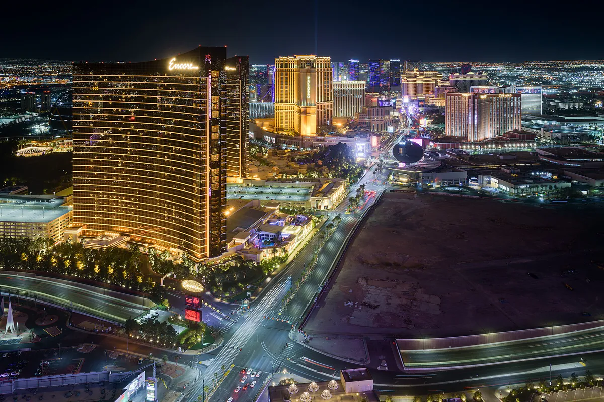 Las Vegas Strip from Resorts World February 2023 HDR 1, Nevada
