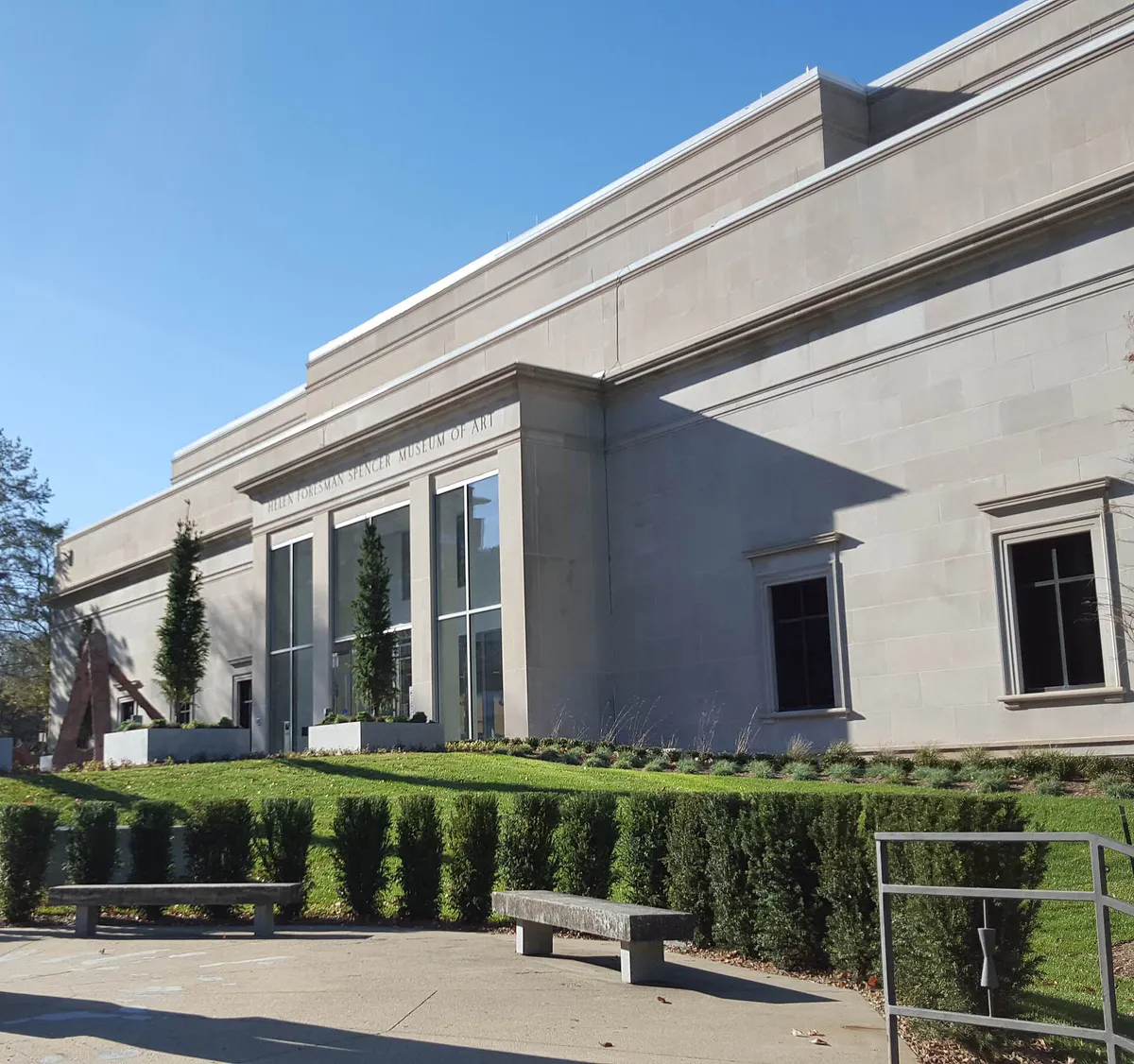 SpencerMuseumofArt Entrance 2016 in Lawrence, Kansas