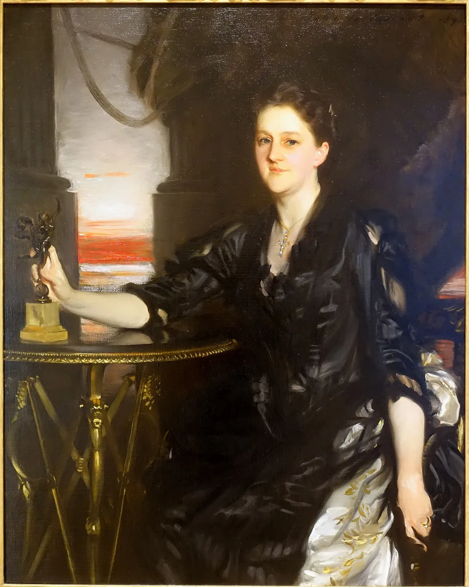 Sarah Lawrence Brooks by John Singer Sargent, 1890, oil on canvas - Peabody Essex Museum - DSC06951, Massachusetts