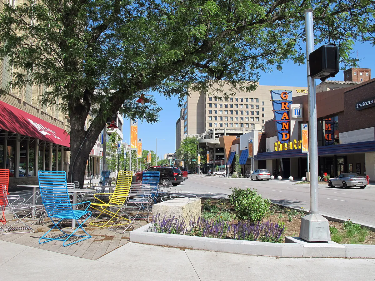 P Street District, Lincoln, Nebraska, USA