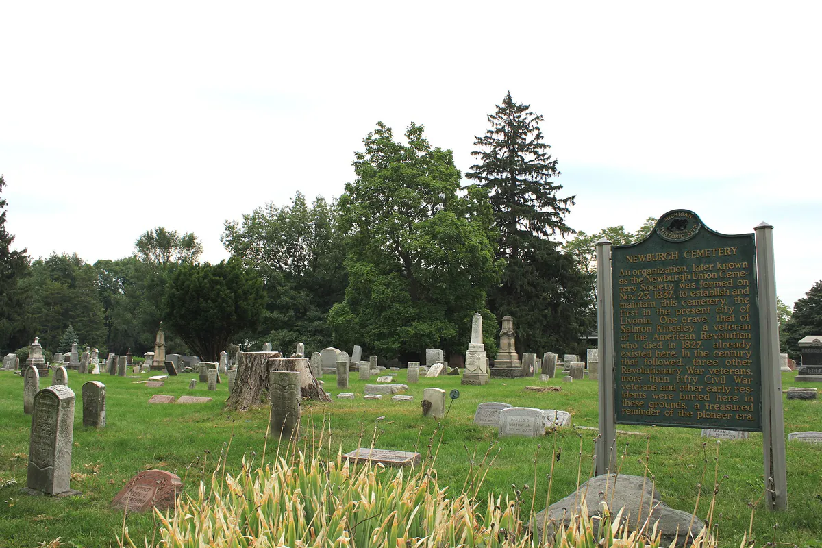 Newburgh Cemetery historic site Livonia Michigan