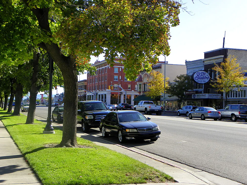 Downtown logan utah main street