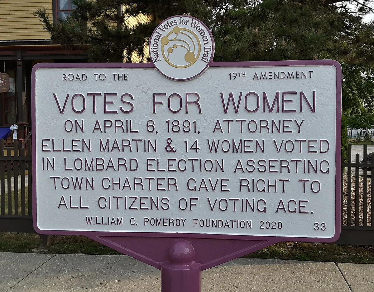 Ellen A Martin Momument Lombard IL, Illinois