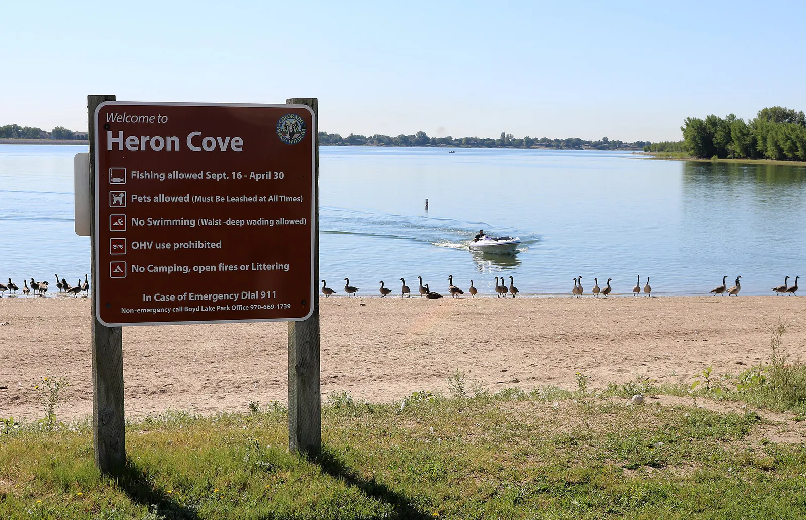 Boyd Lake State Park in Loveland, Colorado