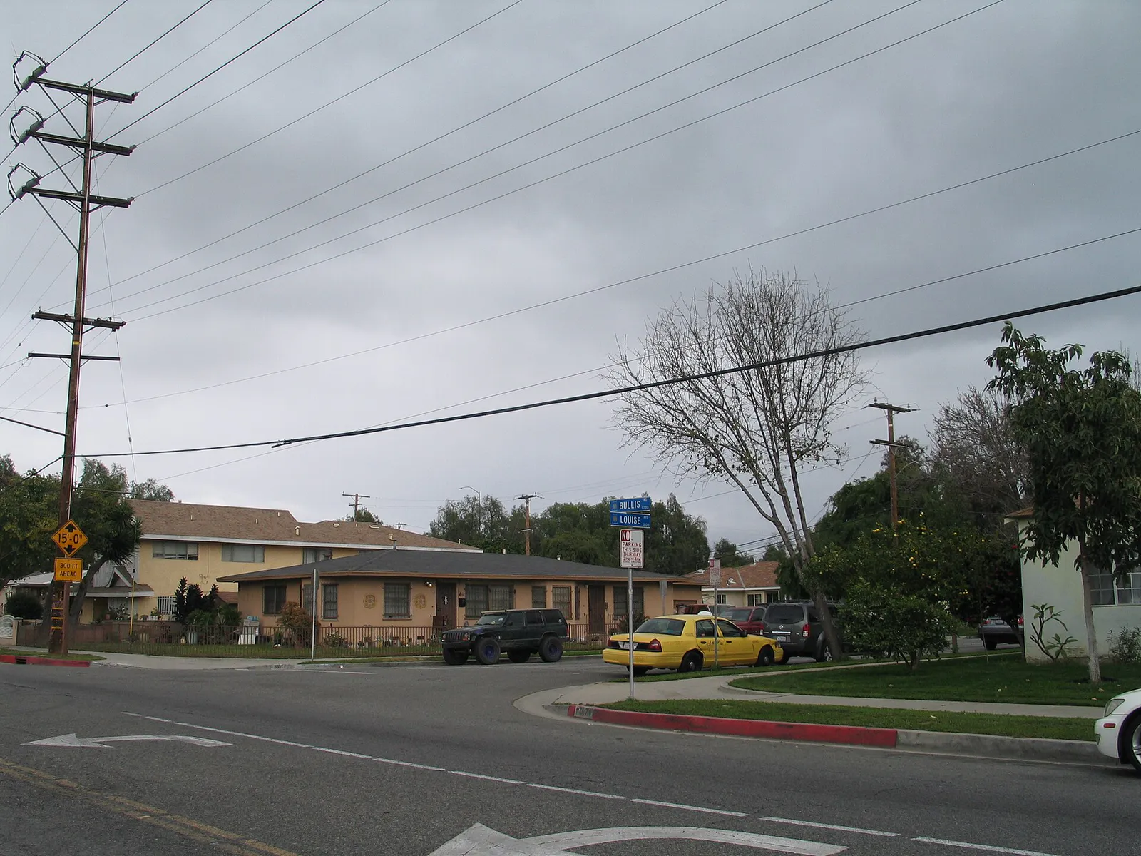 Bullis Road and Louise Street in Lynwood, California