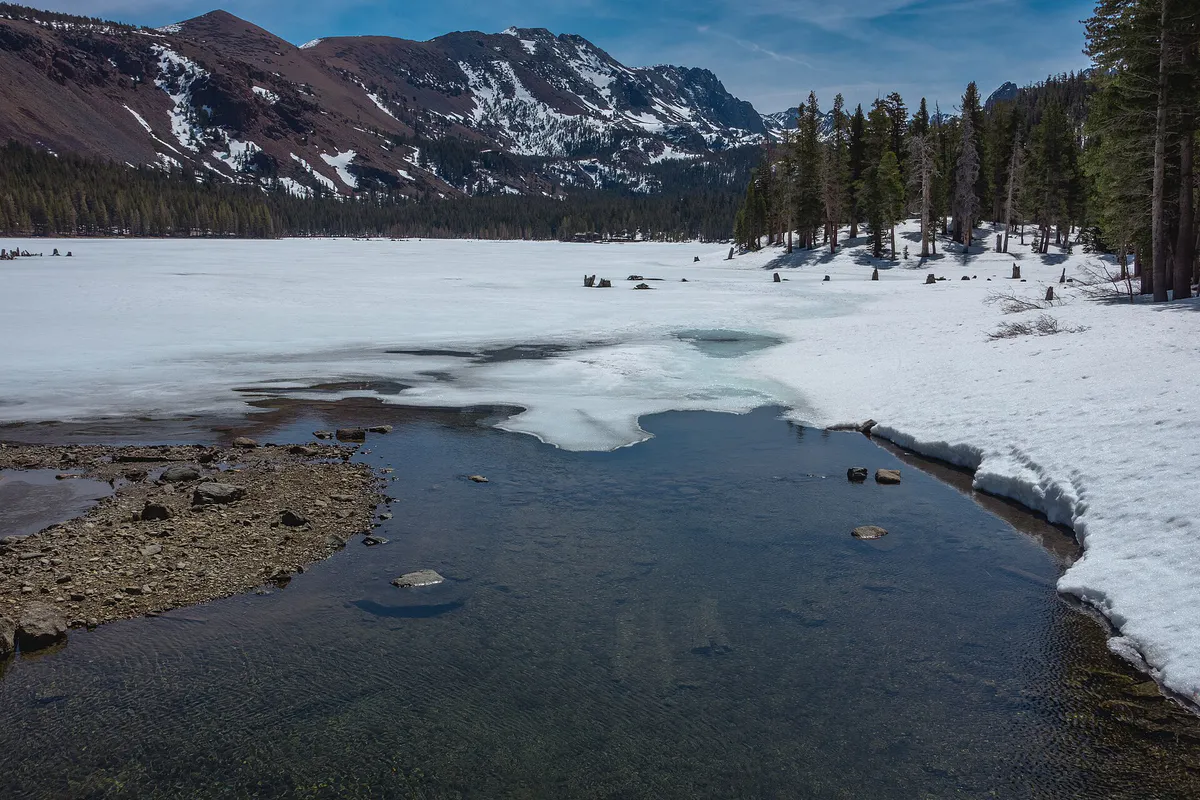 Lake Mary Mammoth Lakes Ski Tour 2022, California