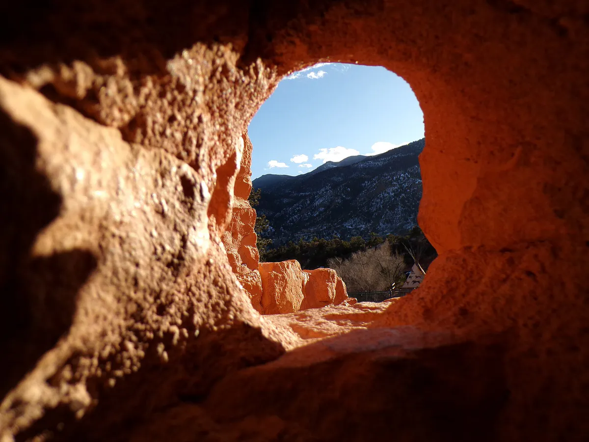 ManitouCliffDwellingsViewfromInterior in Manitou Springs, Colorado