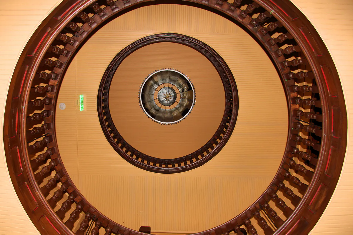 Presidio county tx courthouse cupola in Marfa, Texas