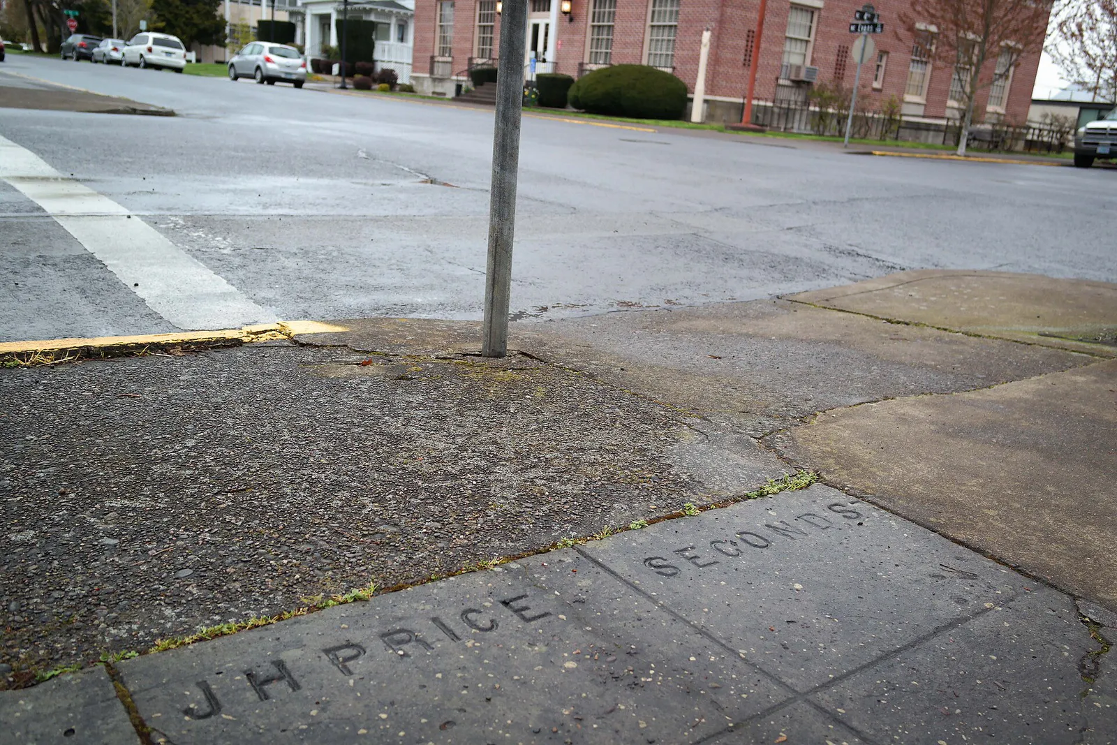 J.H. Price Sidewalk Signature (McMinnville, Oregon)