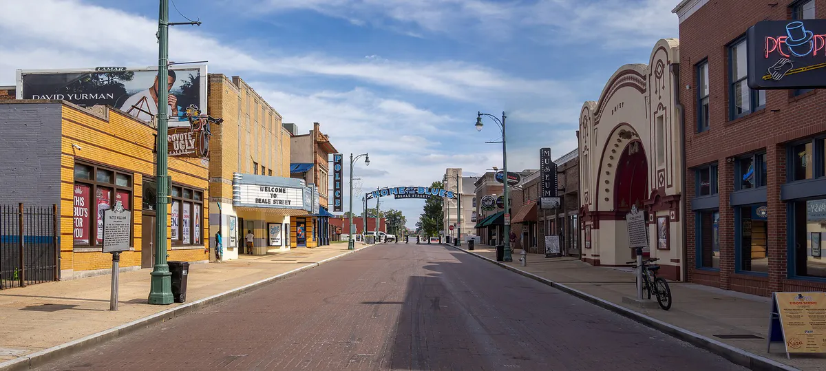 Beale Street (03076p) in Memphis, Tennessee