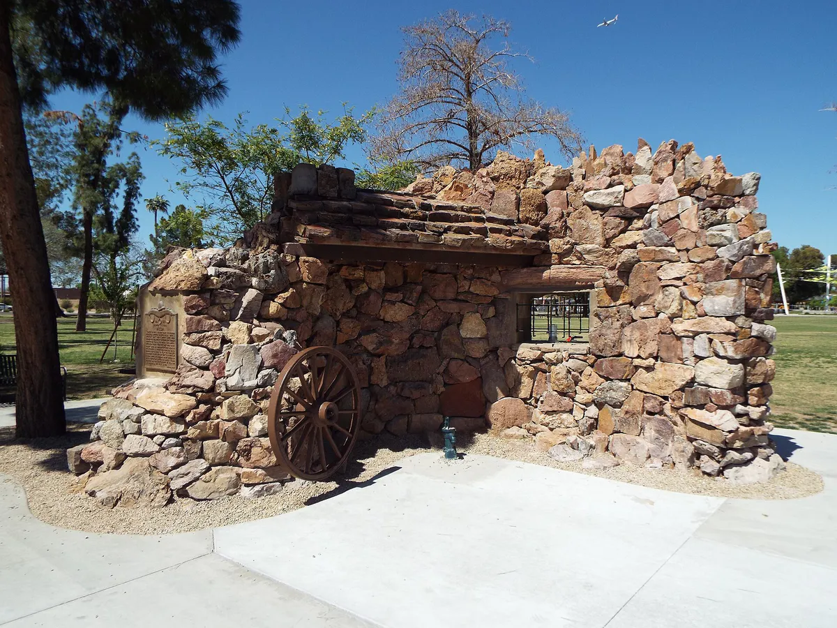 Mesa-Pioneer Park Mormon Ruins-1878-1, Arizona