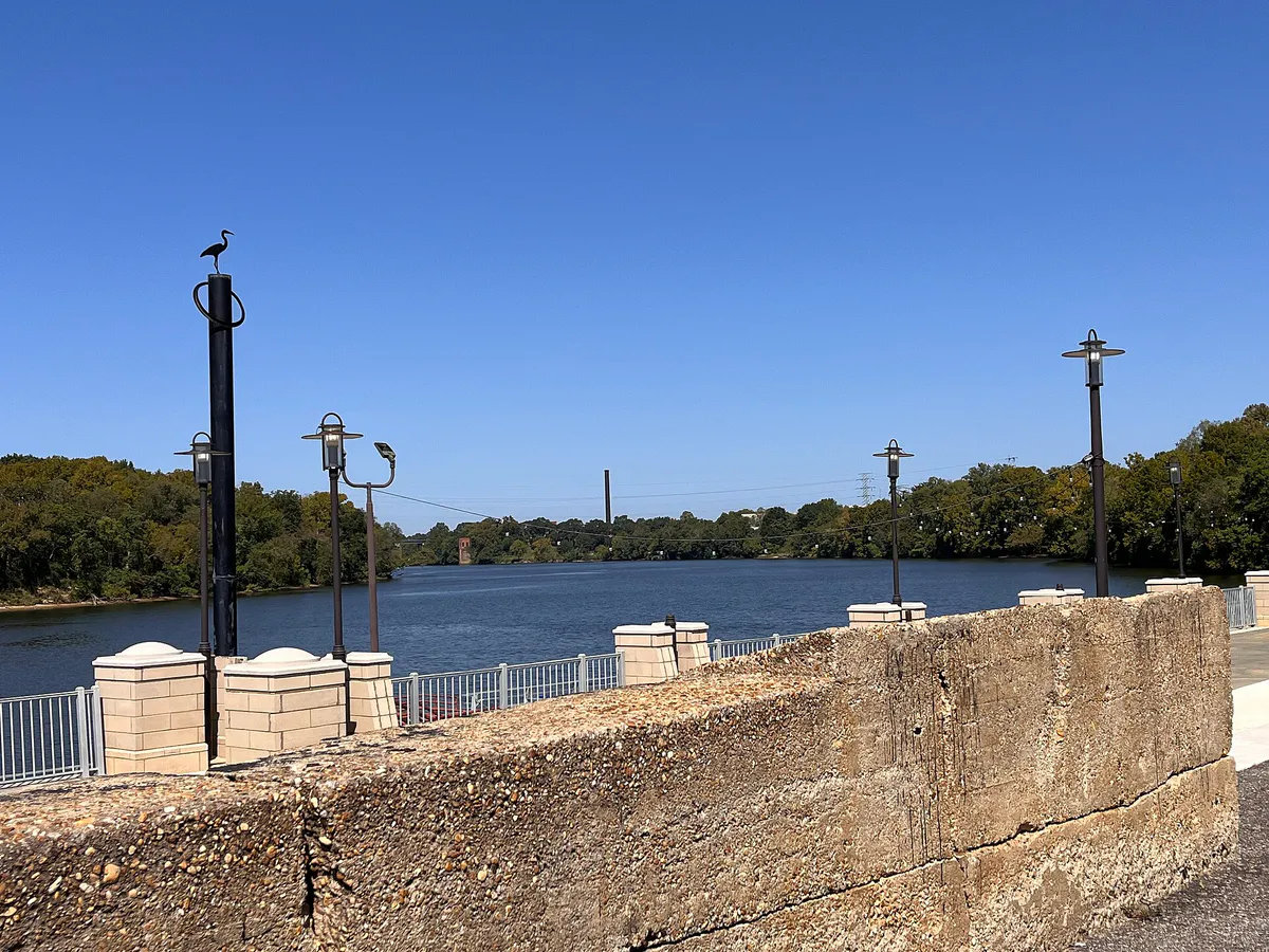 Alabama River from the Riverwalk, Montgomery, AL