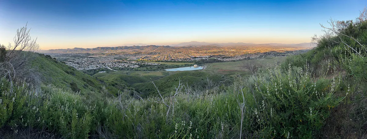 Murrieta, California Panorama from Santa Ana Mountains