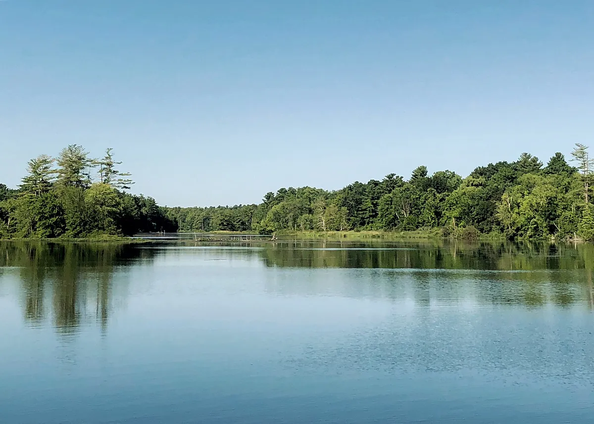 Nashua NH, Nashua River at Mine Falls Park, New Hampshire