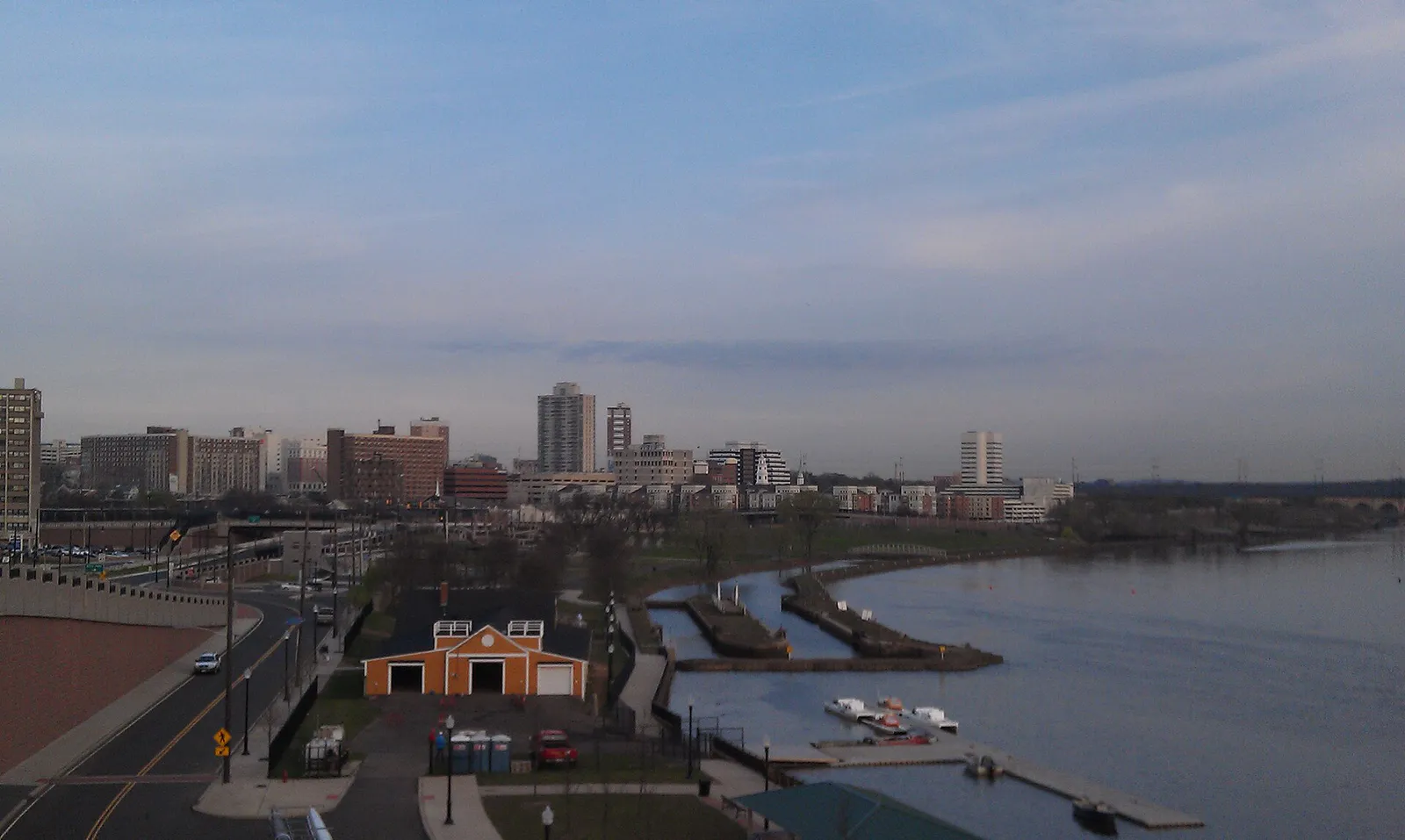 New Brunswick Skyline with Raritan River, New Jersey