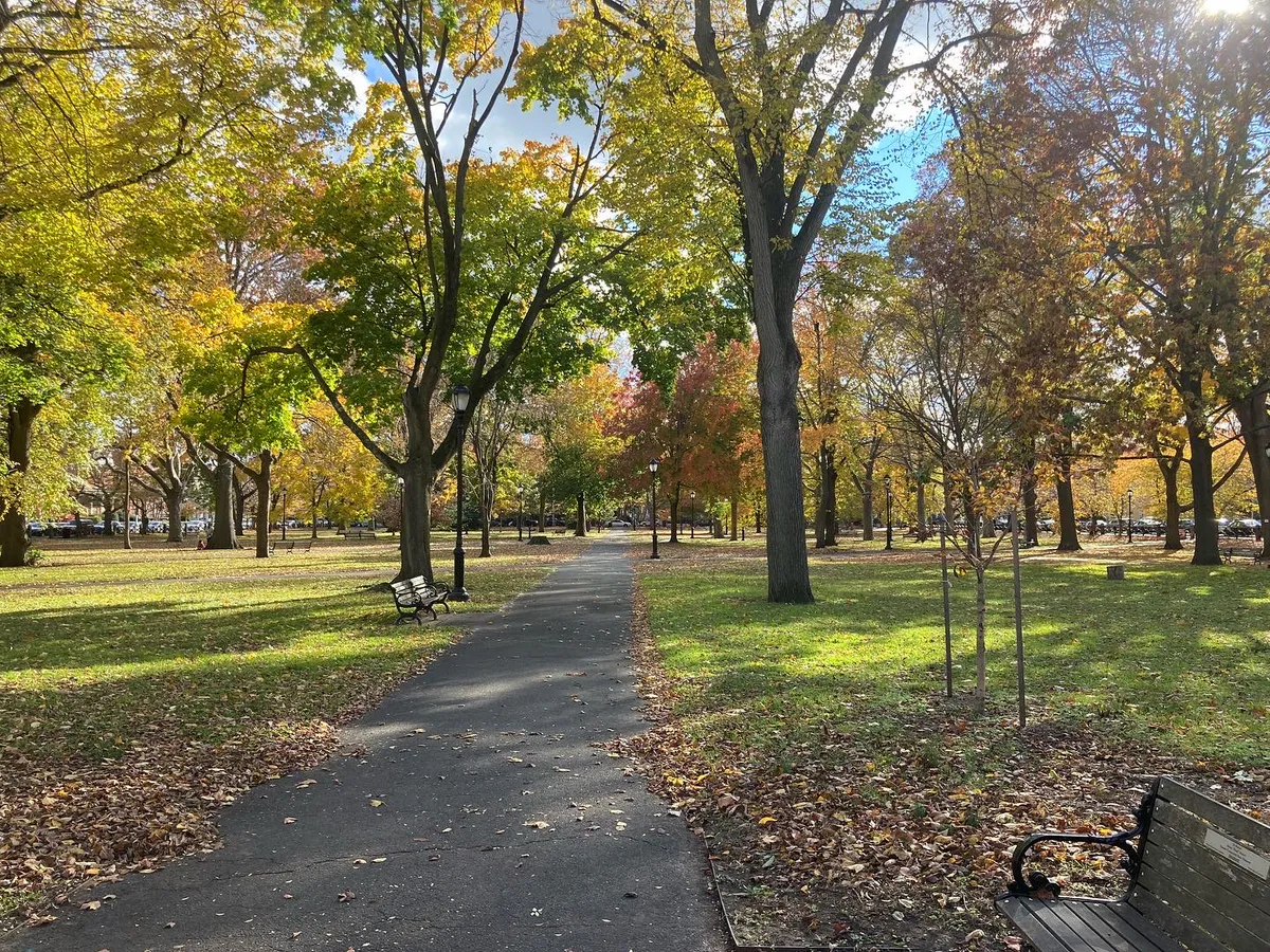 Wooster Square Park in New Haven, Connecticut