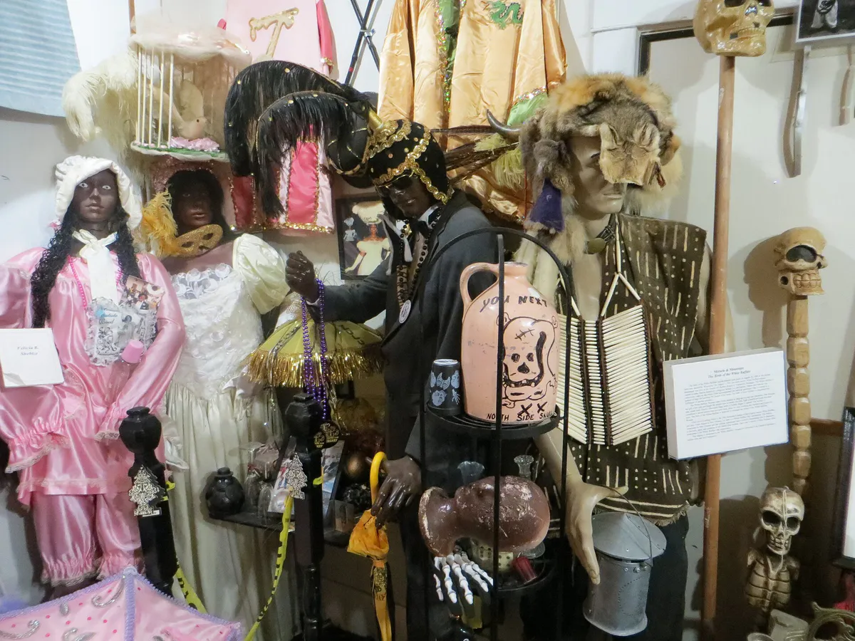 New Orleans, Fauborg Tremé, Backstreet Cultural Museum 22214 Baby Dolls Bones, Louisiana