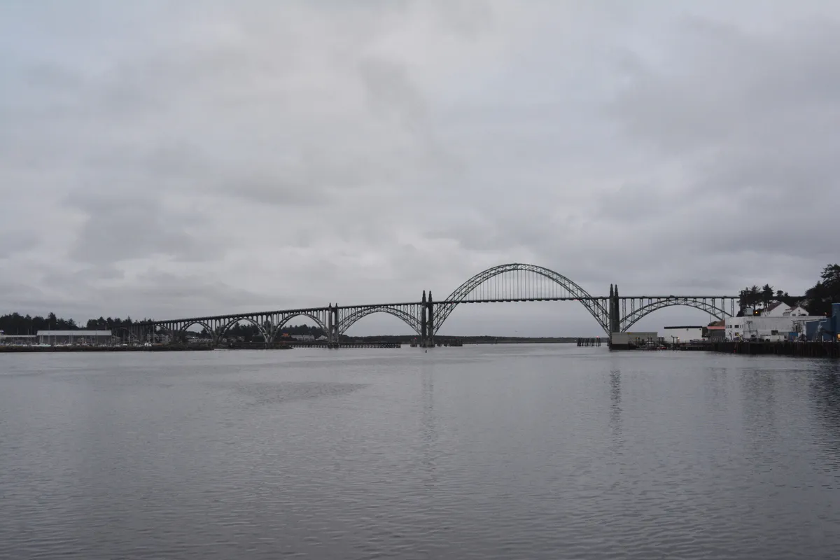 Newport, OR - Historic Bayfront - Port Dock One - Yaquina Bay Bridge, Oregon