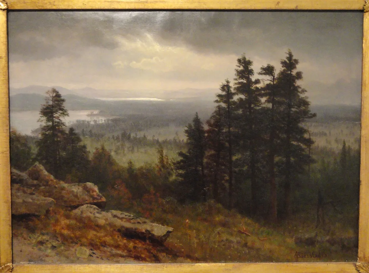 Near North Conway, New Hampshire, Albert Bierstadt, c 1860 - Danforth Museum - Framingham, MA - DSC00334