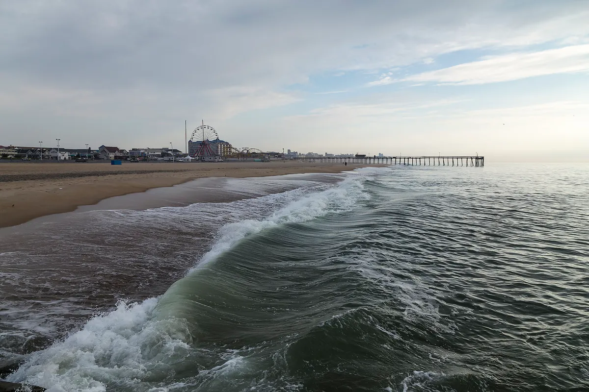 Occean City beach and pier MD1 in Ocean City, Maryland