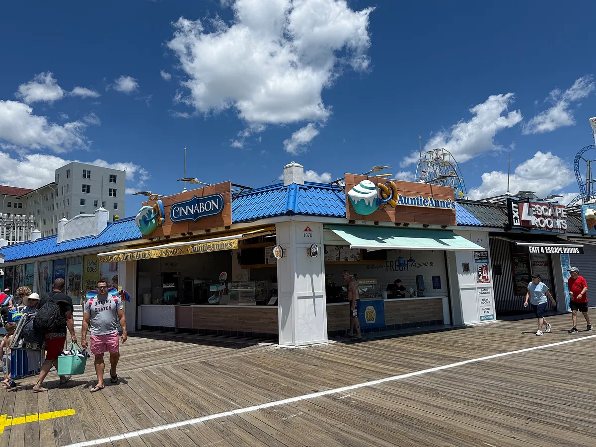 Auntie Anne's-Cinnabon on Ocean City NJ boardwalk, New Jersey