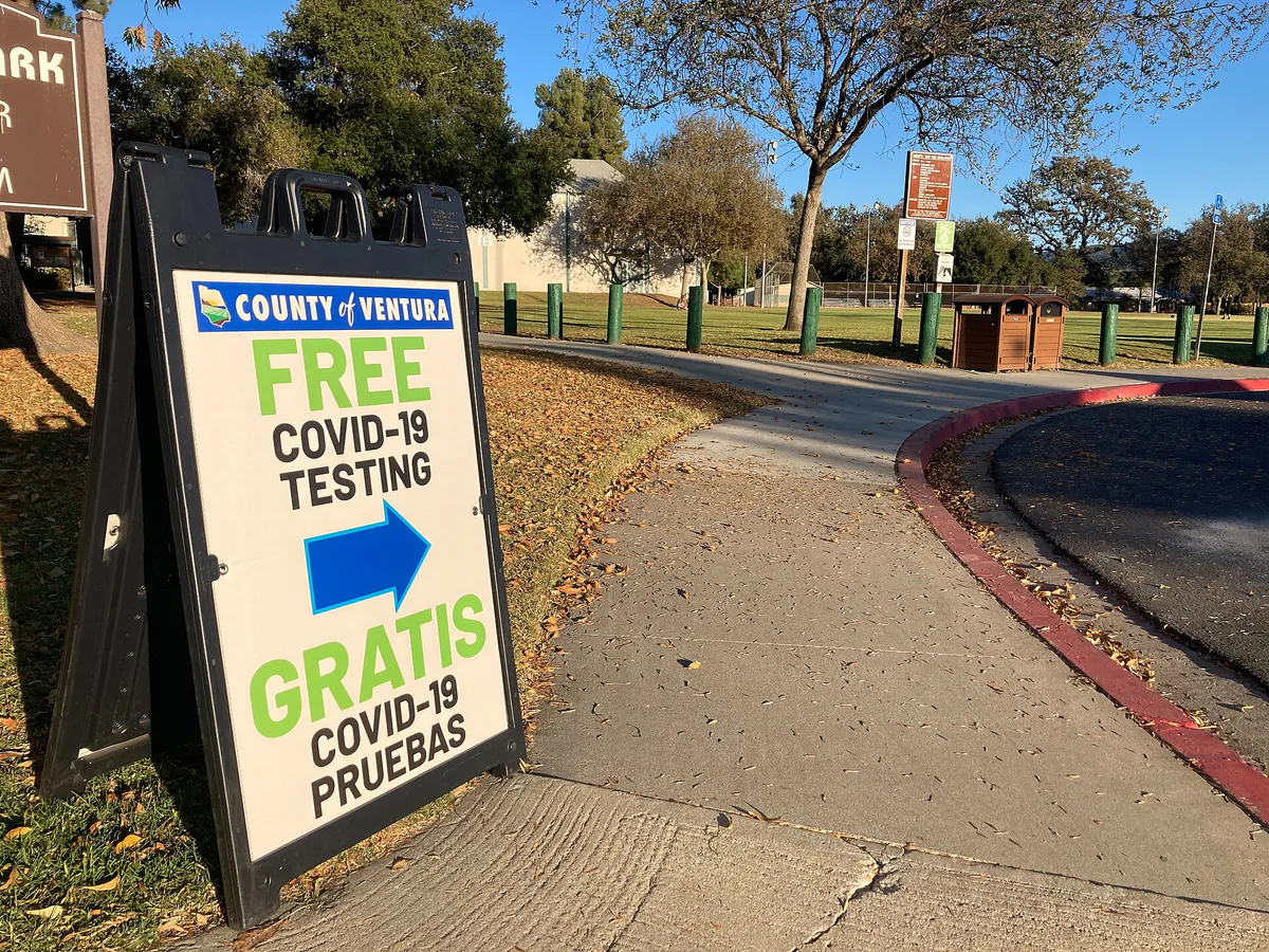 Free COVID-19 testing at Sarzotti Park, Ojai, California