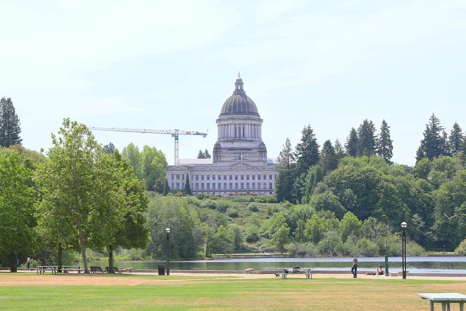 Washington State Capitol, Capitol Lake, Olympia, Washington, June 24, 2025