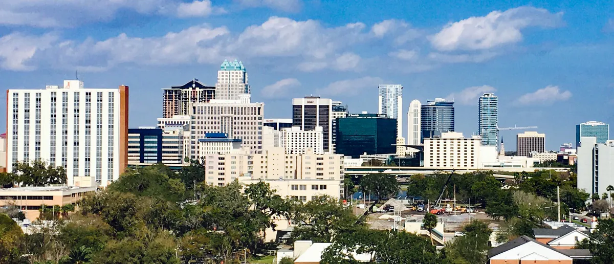Skyline of Orlando, 9 Feb 2017, Florida