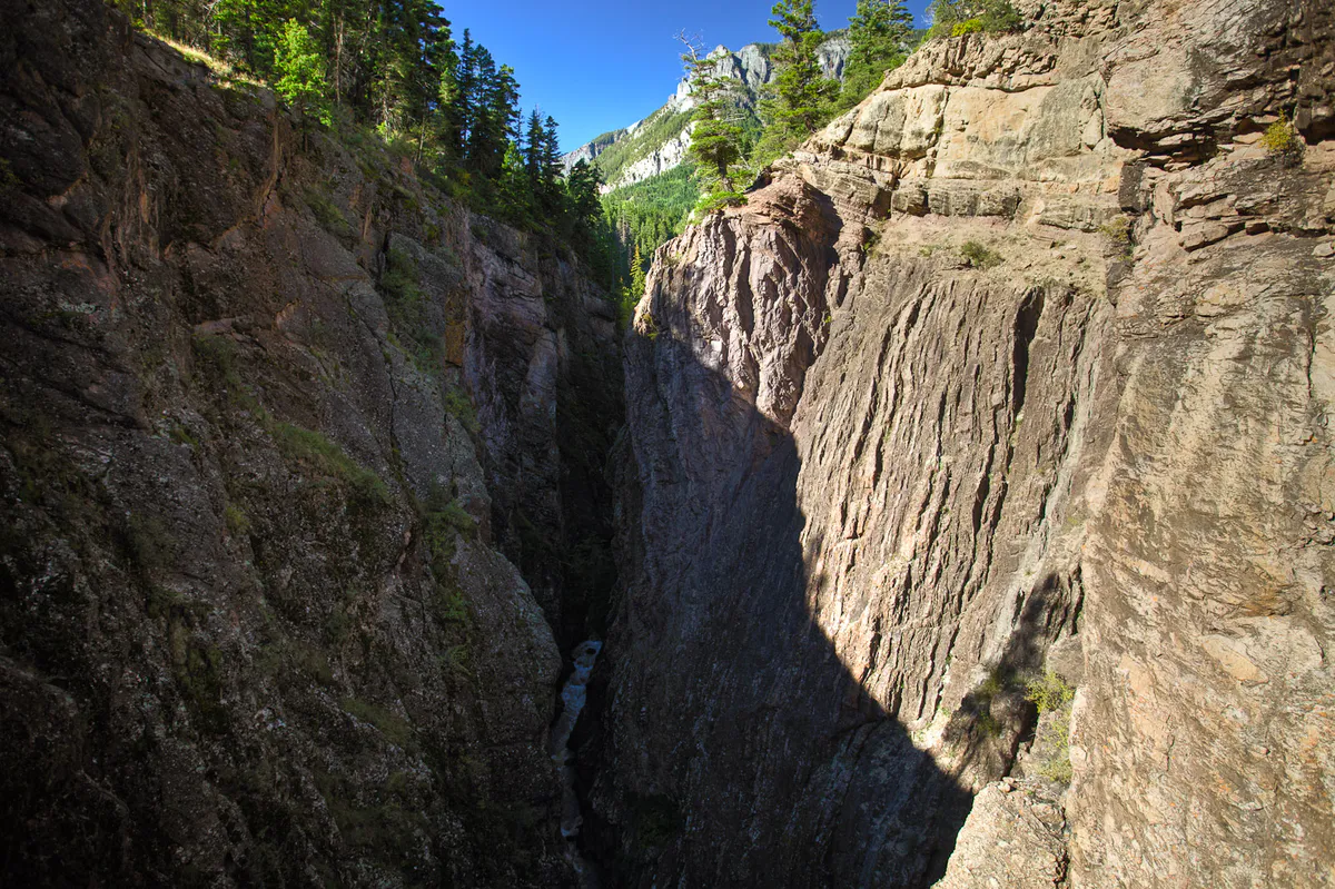 Canyon Creek Before the Box Canyon (6309162655) in Ouray, Colorado