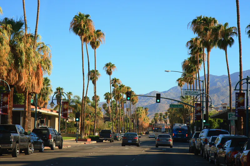 Downtown Palm Springs CA, California