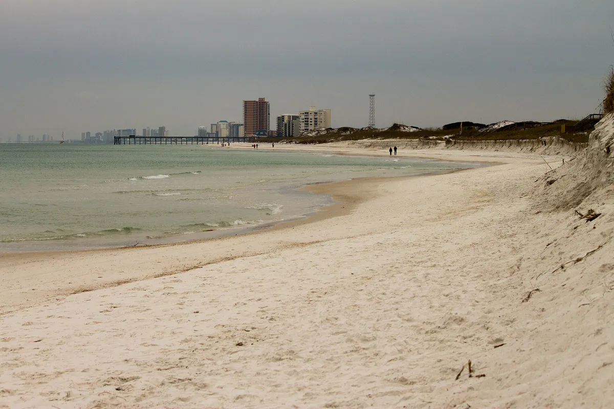 Panama City Beach from St Andrews State Park, Florida