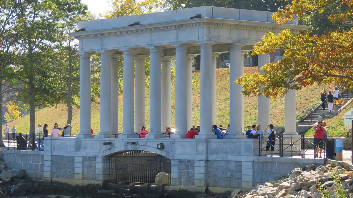 Plymouth Rock, Water St, Plymouth (493637) (11108906366), Massachusetts