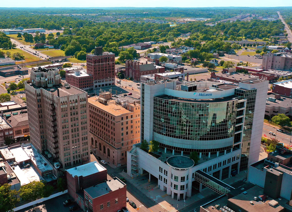 Downtown Pontiac MI, Michigan