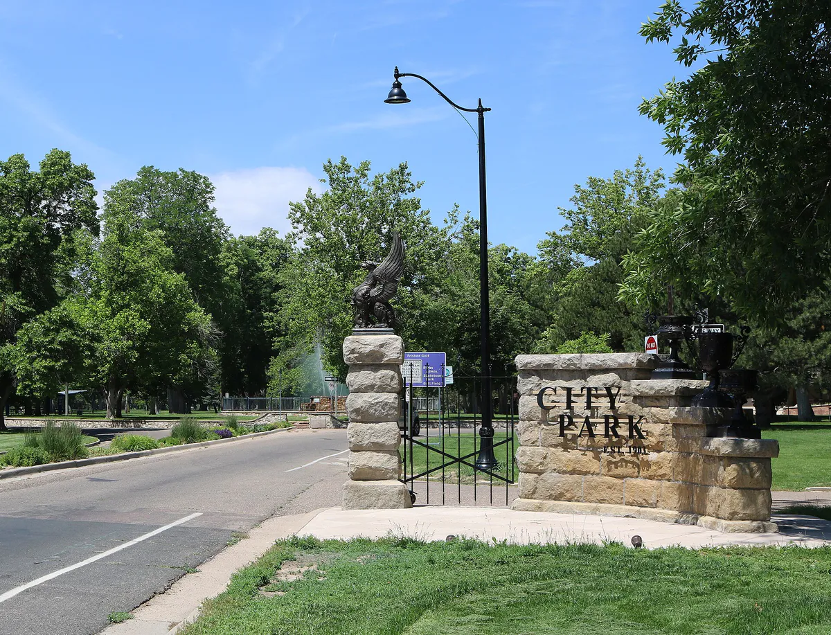 Pueblo City Park entrance, Colorado