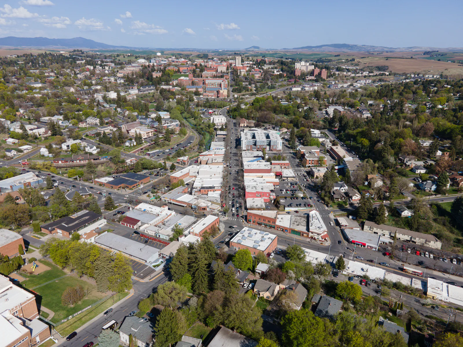 Pullman aerial, May 2023, Washington