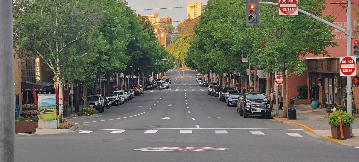 Pullman WA Main Street May 2023, Washington