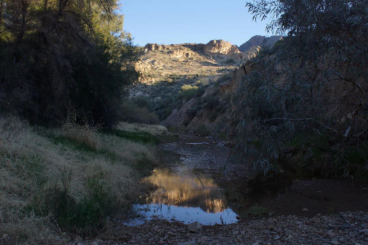 2014, Queen Creek Disappears in the Sands, Boyce Thompson Arboretum - panoramio, Arizona