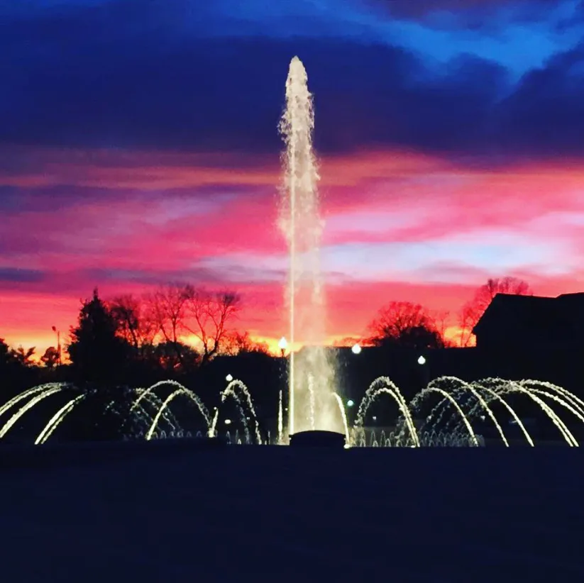 Fountain Park in downtown Rock Hill, SC, South Carolina