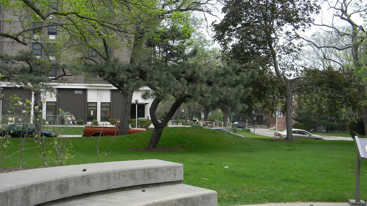 Conical Mound in Beattie Park Rockford Illinois