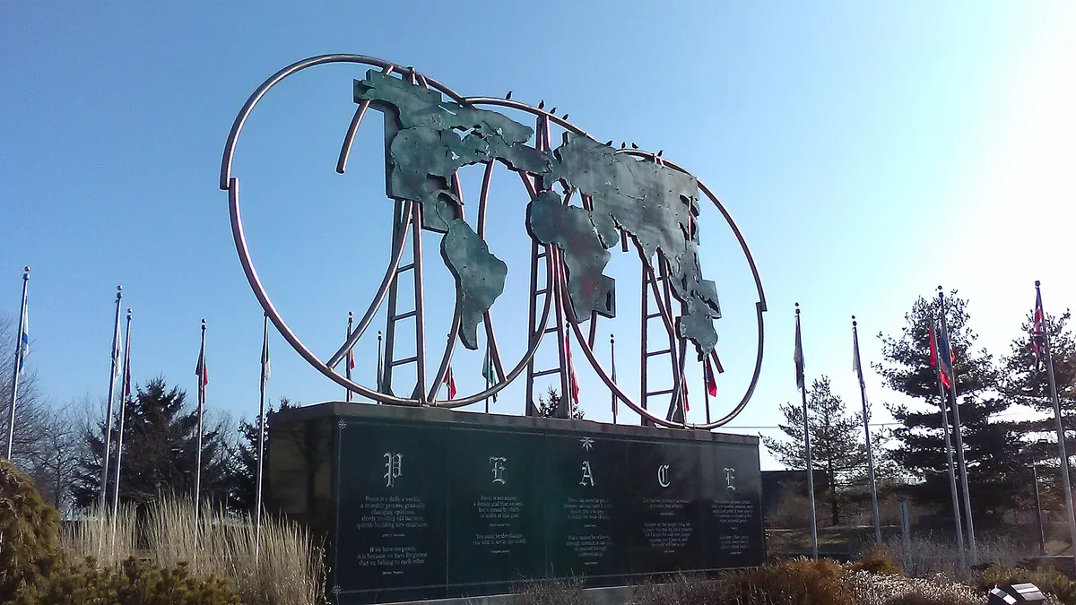 Keeling-Puri Peace Plaza in Rockford, Illinois