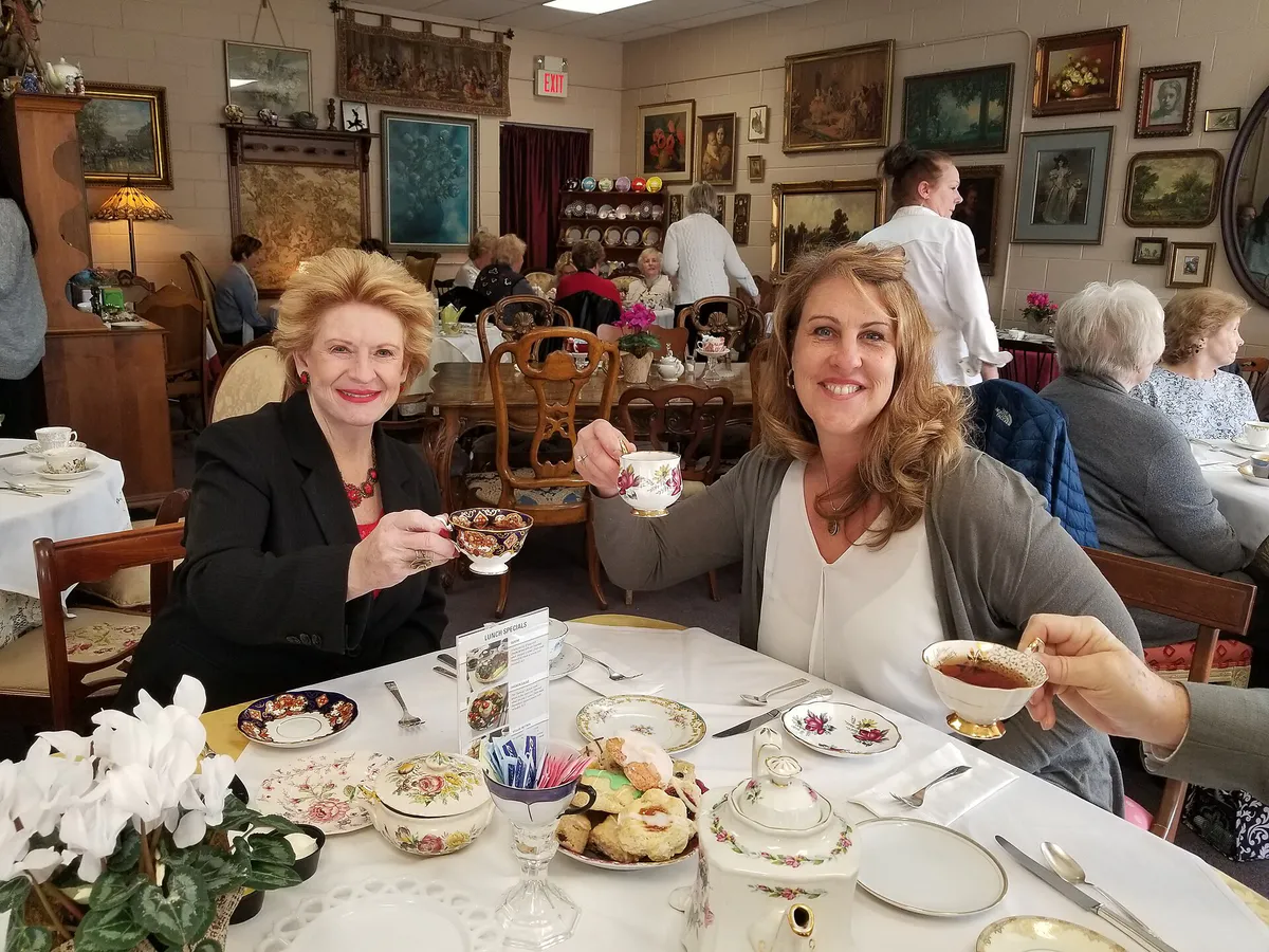 Loved joining Jennifer at Just Delicious Scones in Roseville for a "spot" of tea. What a treat! (40124413922), Michigan